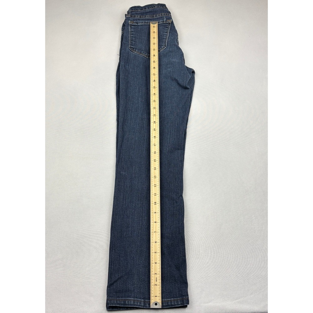 NYDJ Jeans Womens 4 Dark Wash Stretch Straight Leg Denim Pants Made in USA 4 - Picture 4 of 9